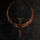 The classic Quake logo on a black background.